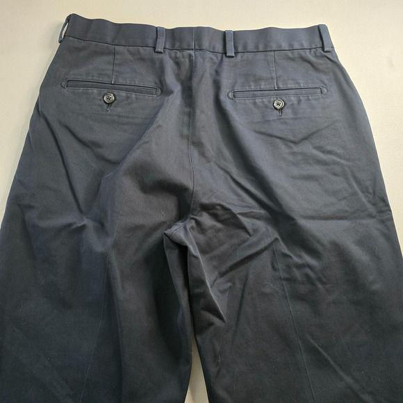 Nordstrom Chino Pants Men's 34 x 34 *** Dk Blue Straight Smartcare Wrinkle Free - Picture 13 of 16